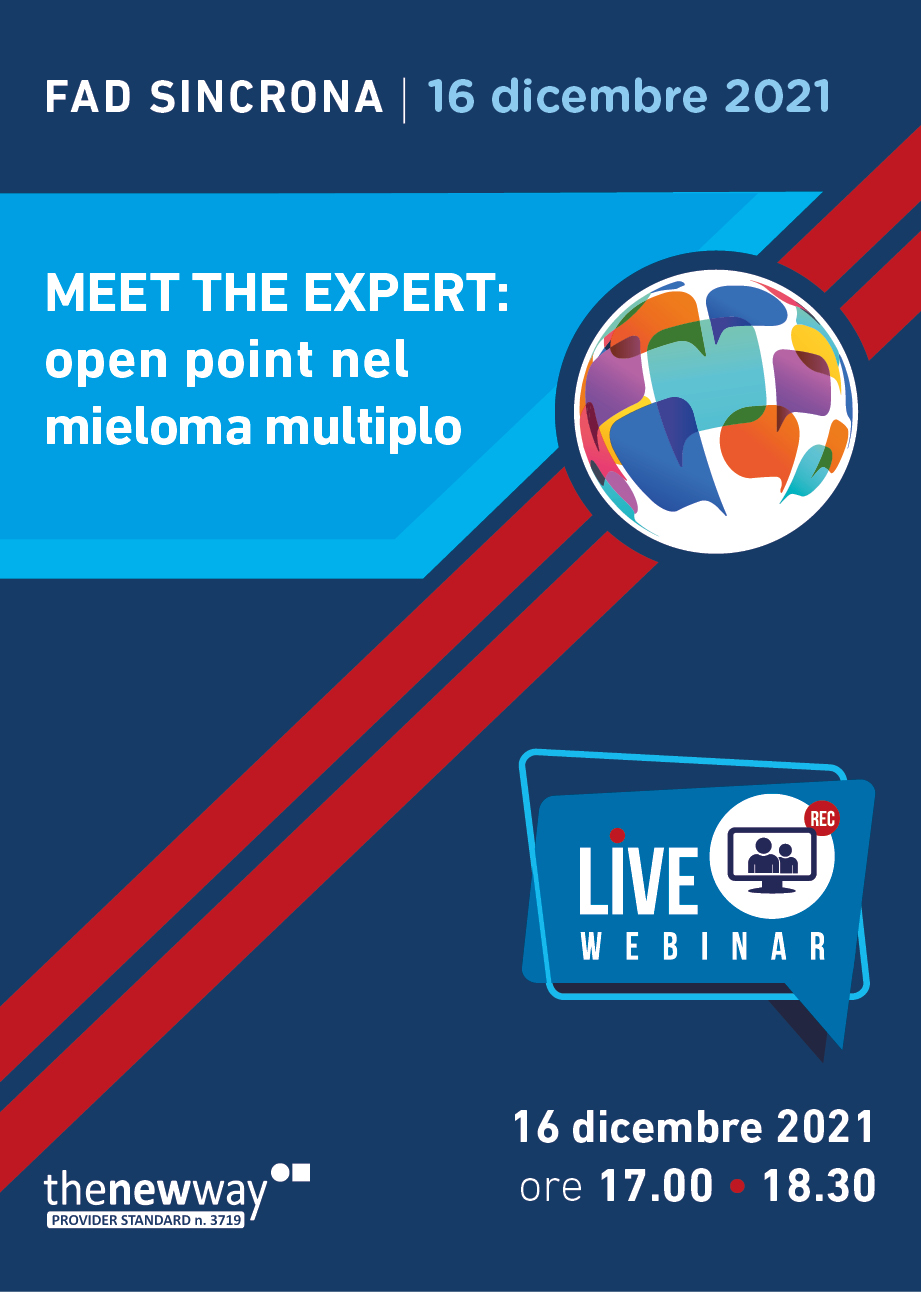 Meet the expert: open point nel Mieloma Multiplo - Milano, 16 Dicembre 2021